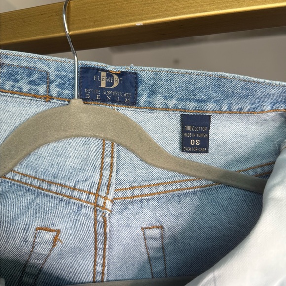 Vtg Element Petite Sophisticate Straight Leg Jeans 0S Blue Denim High Waist Mom - Picture 4 of 9